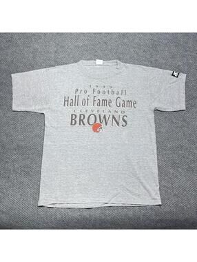 Vintage 1999 Cleveland Browns T-Shirt Large Starter RARE MENS GREY DOUBLE SIDED